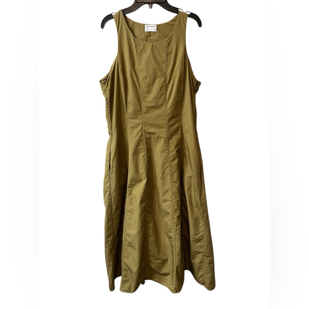 Frank and Oak Green Midi Sleeveless Dress - Large - Picture 2 of 11